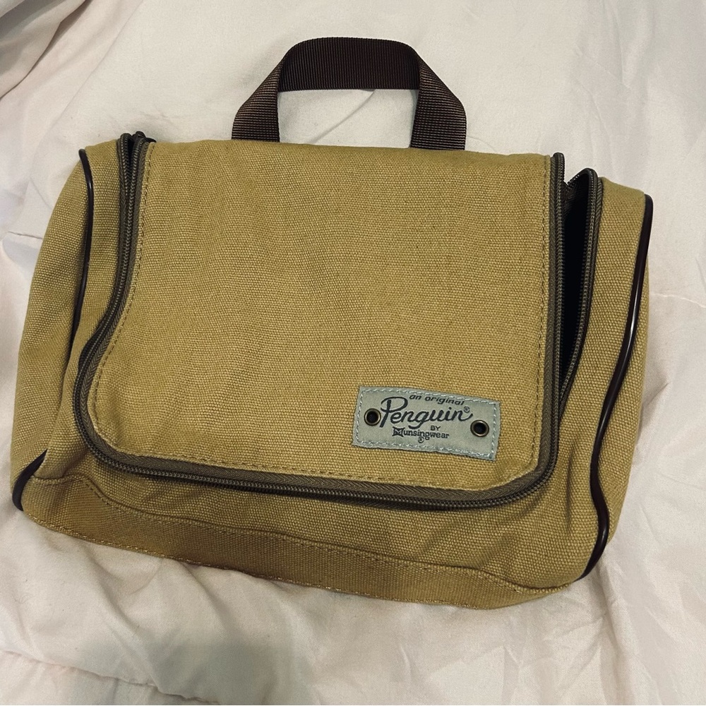 Original Penguin Tan Toiletry Bag